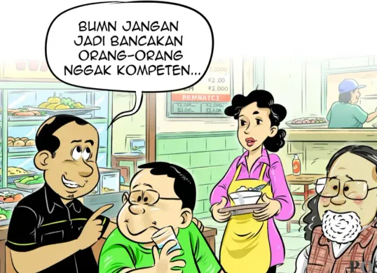 Ilustrasi Obrolan Warteg, Senin, 29 Juni 2026. (Sumber: Poskota/Arif Setiadi)