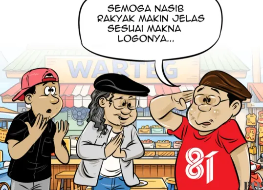 Ilustrasi obrolan warteg, Selasa, 30 Juni 2026. (Sumber: Poskota/Arif Setiadi)