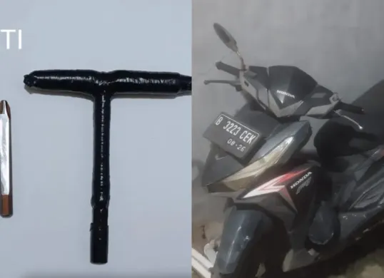 Barang bukti yang diamankan pihak kepolisian. (Sumber: Polsek Cipondoh)