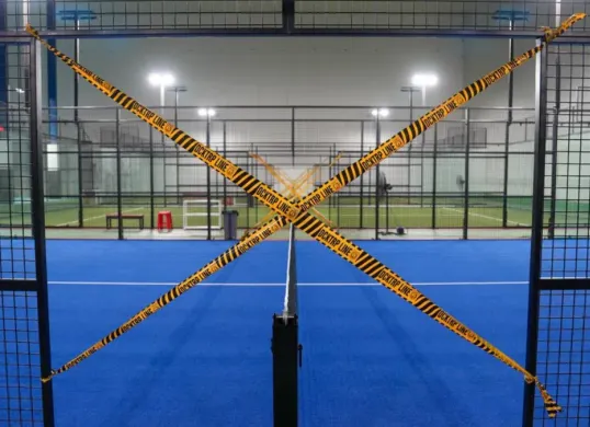 Penyegelan lapangan padel di kawasan Jakarta Utara. (Sumber: Sudin CKTRP)