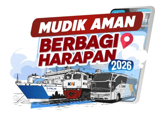 Ilustrasi mudik lebaran.(Sumber: mudikairnav.com)