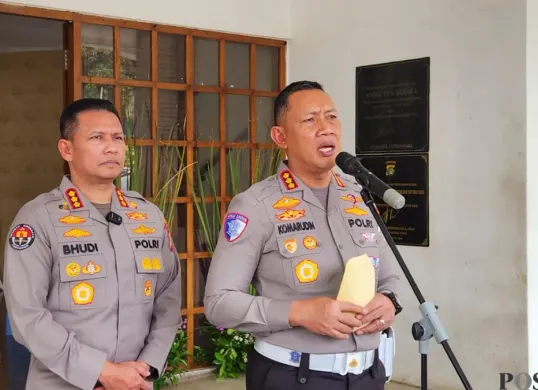Direktur Lalu Lintas Polda Metro Jaya, Kombes Komarudin, saat ditemui di Polda Metro Jaya, Jakarta Selatan, Senin, 9 Maret 2026. (Sumber: Poskota/Ali Mansur)
