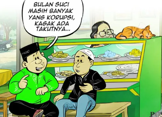 Obrolan warteg edisi hari ini, Kamis, 12 Maret 2026. (Sumber: Poskota/Arif Setiadi)