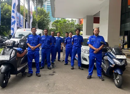 PT Suzuki Indomobil Sales (SIS) hadirkan program Suzuki Bengkel Siaga 2026 dalam rangka menyambut musim mudik Lebaran 2026. (Sumber: Poskota/Herdyan Anugrah Triguna)