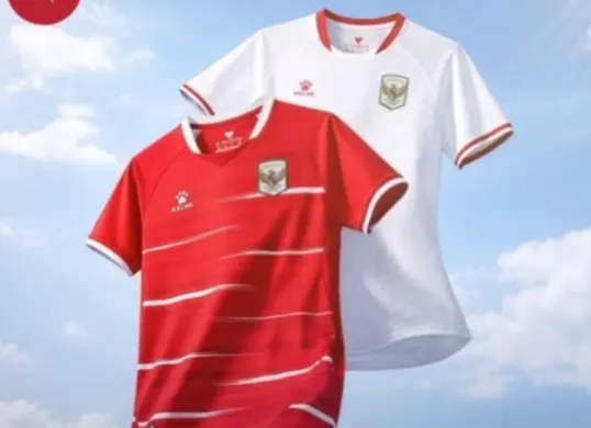 Harga jersey baru Timnas Indonesia buatan Kelme. (Sumber: Instagram/@officialgarudastore)