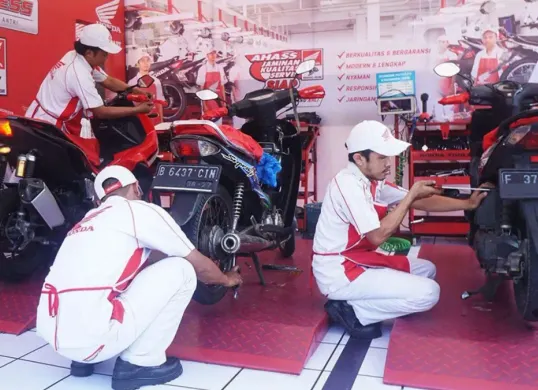 PT Wahana Makmur Sejati menghadirkan layanan AHASS Siaga dan AHASS Siaga+ di Jakarta dan Tangerang selama periode mudik Lebaran. (Sumber: WMS)