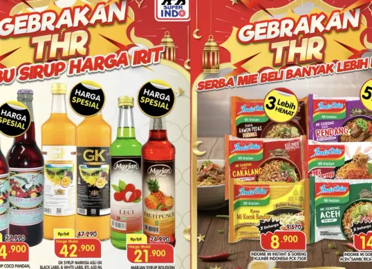 Katalog promo JSM Superindo periode 13–15 Maret 2026 menawarkan berbagai diskon produk segar, bahan dapur, hingga kebutuhan rumah tangga menjelang Ramadan dan Lebaran. (Sumber: Instagram/@infosuperindo)