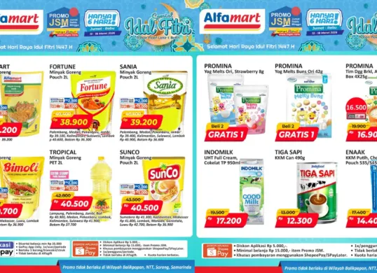 Promo Alfamart hari ini, Sabtu, 14 Maret 2026. (Sumber: Instagram/@alfamart)