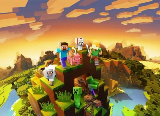 Tampilan update Minecraft 1.26 menghadirkan fitur Chaos Cubed, geyser, peningkatan grafis, serta berbagai perbaikan gameplay pada versi beta dan preview tahun 2026. (Sumber: Pinterest)