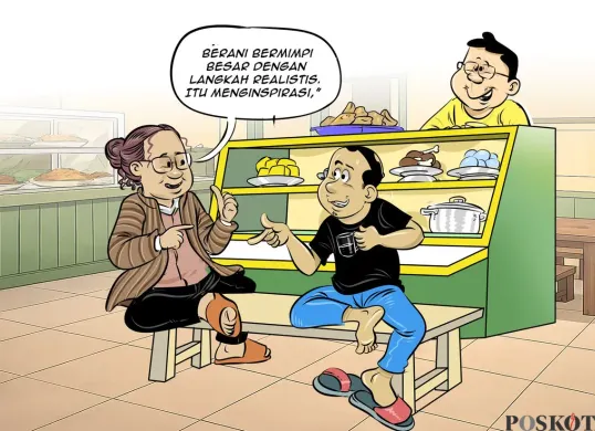 Obrolan warteg edisi hari ini, Senin, 4 Mei 2026. (Sumber: Poskota/Arif Setiadi)
