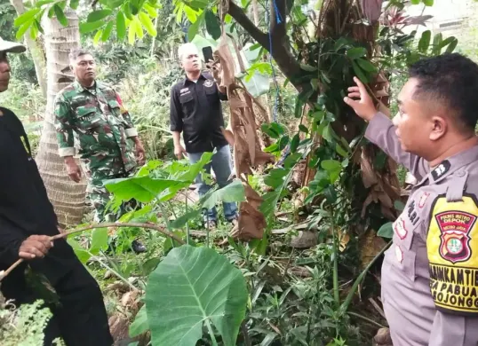 Polisi melakukan cek TKP korban meninggal di Pabuaran, Kabupaten Bogor. (Sumber: Polsek Bojonggede)