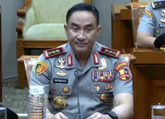Potret Kapolri Jenderal Suyudi Ario Seto. (Sumber: Tangkapan layar YouTube/TVR Parlemen)