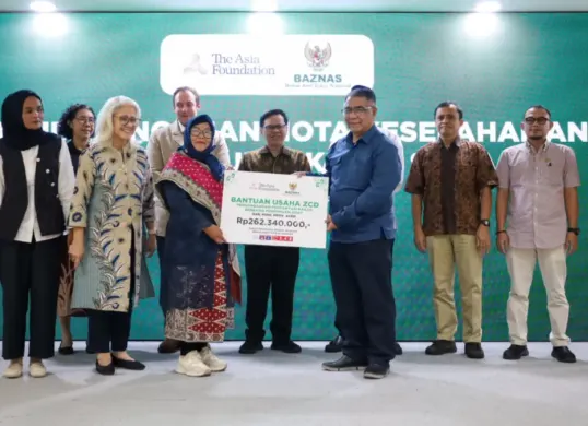 BAZNAS RI resmi  bersama The Asia Foundation (TAF) menandatanganan Nota Kesepahaman (MoU) dan Perjanjian Kerja Sama (PKS), Kamis, 1 Oktober 2026. (Sumber: Baznas)