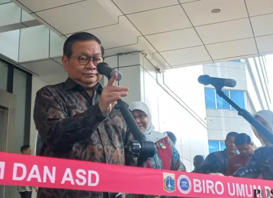Potret Pramono Anung di Kuningan Jakarta Selatan. (Sumber: Poskota/Syifa)