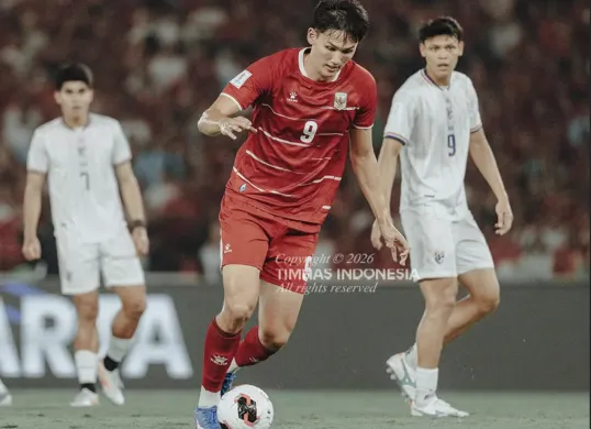 Timnas Indonesia masih bermain imbang 0-0 melawan Thailand pada final FIFA ASEAN Cup 2026 di SUGBK, Senayan, Jakarta. (Sumber: Timnas Indonesia)