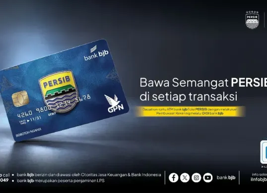 Kartu ATM bank bjb Edisi Persib. (Sumber: Dok. bank bjb)