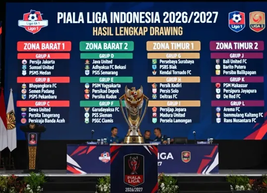 Jadwal Piala Liga Indonesia 2026/2027 dimulai November 2026. (Sumber: Generated AI)
