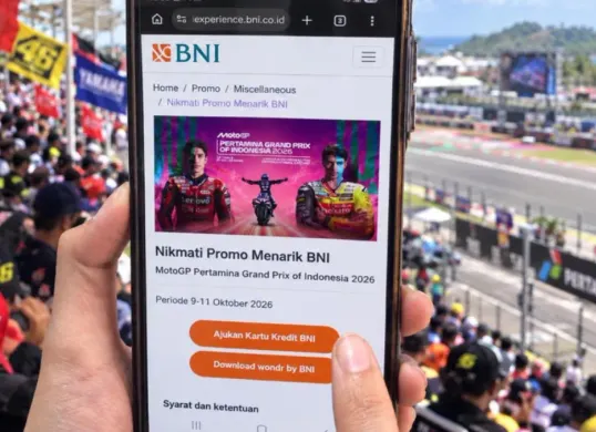 Promo BNI di MotoGP Mandalika 2026. (Sumber: BNI)
