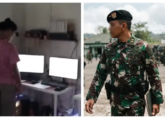 Letkol Inf Arman menjadi sorotan setelah muncul dugaan rumah dinas di Cijantung digunakan sebagai markas judi online. (Sumber: X/@aprillariz)
