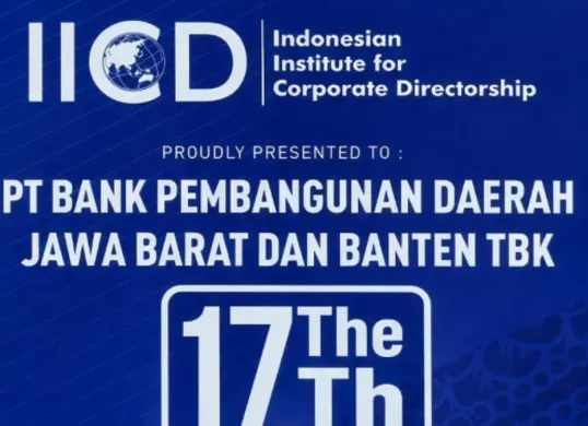 bank bjb masuk jajaran Top 50 Emiten MidCap dan meraih penghargaan dari IICD 2026. (Sumber: Istimewa)