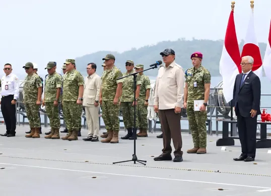 Bantuan penanganan karhutla oleh Pemerintah Jepang resmi berakhir karena Pemerintah Indonesia menganggap bisa menanganinya secara mandiri. (Sumber: Dok. Instagram/@sjafrie.sjamsoeddin)