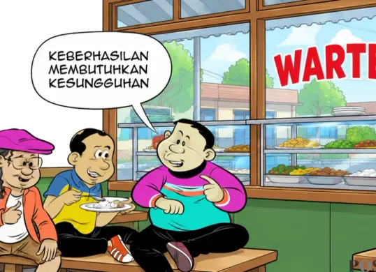 Ilustrasi Obrolan Warteg, Selasa, 13 Oktober 2026. (Sumber: Poskota/Arif Setiadi)
