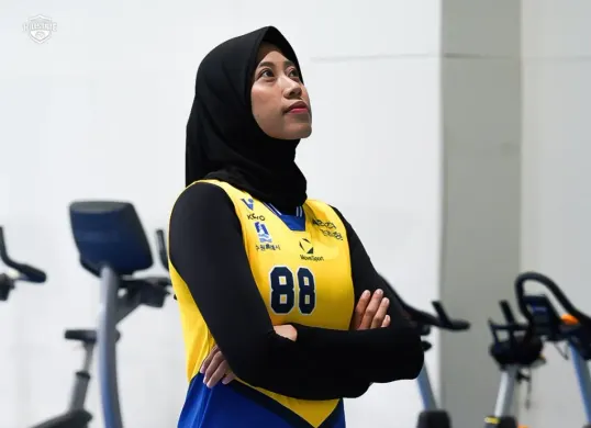 Link live streaming Hyundai Hillstate vs Hi-Pass KOVO Cup 2026 untuk nonton debut Megawati Hangestri pukul 17.00 WIB. (Sumber: Instagram/@hdecvolleyballteam)