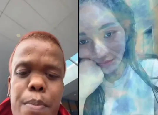 Dugaan pelecehan verbal Amat Jelangskuy saat live TikTok bersama Berlliana Lovell. (Sumber: TikTok/@ninjutsu)