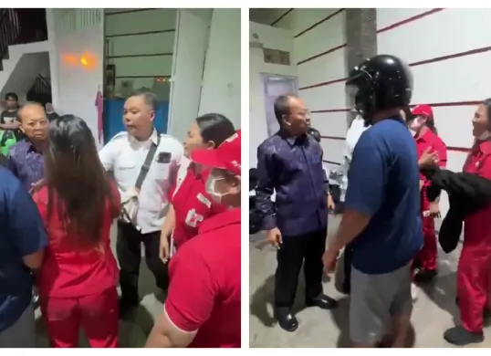 Video Gubernur Bali Wayan Koster dan pegawai SPBU yang viral di media sosial. (Sumber: X/@GraphAI_Net)