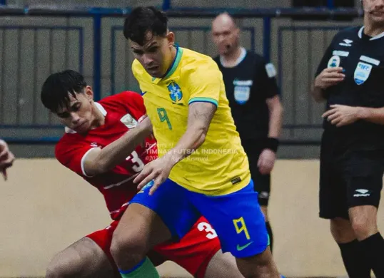 Hasil Timnas Futsal Indonesia vs Brasil berakhir 0-3 di Copa das Nacoes 2026. (Sumber: Instagram/@timnasfutsal)