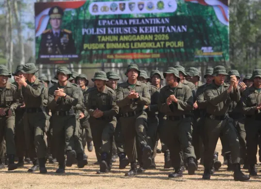 Polisi Khusus Kehutanan mencapai 70.000 personel dikerahkan untuk memperkuat pencegahan karhutla di Indonesia. (Sumber: Dok. Polri)