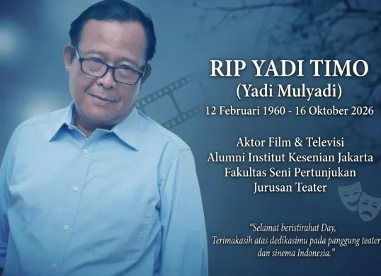 Yadi Timo meninggal dunia pada Jumat, 16 Oktober 2026. (Sumber: Instagram/@jokonugroho2115)