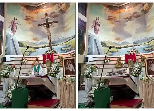 Pastor Patricio Alfredo Sánchez Molinari tewas tertimpa salib saat memimpin misa di Guayaquil, Ekuador. (Sumber: X/@Breaking911)