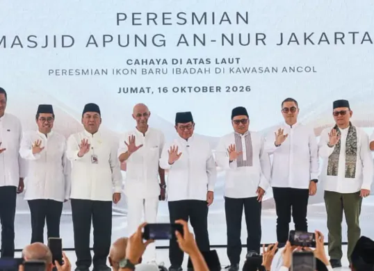 Peresmian Masjid Apung An-Nur di Pantai Ria Ancol Timur, Pademangan, Jakarta Utara. (Sumber: Istimewa)