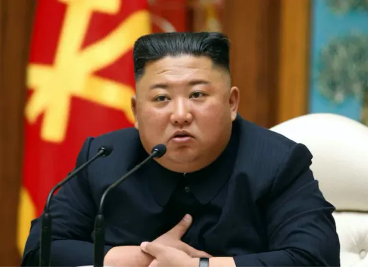 Rumor mengenai pemimpin tertinggi Korea Utara, Kim Jong Un meninggal dunia viral di media sosial. (Sumber: KCNA via NK News)