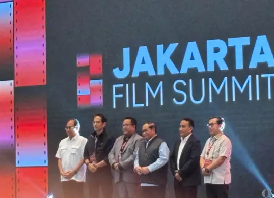 Gubernur DKI Jakarta, Pramono Anung dan Wakil Gubernur DKI Jakarta, Rano Karno menghadiri Jakarta Film Summit 2026 di Park Hyatt, Jakarta Pusat. (Sumber: Poskota/Syifa)