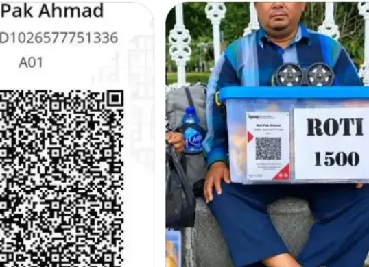 Penipuan QRIS berkedok donasi penjual roti yang buta (Dok. Threads/@lifestruglling)