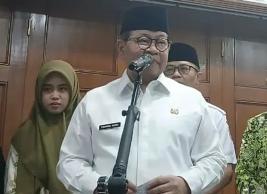 Gubernur Jakarta, Pramono Anung di Balai Kota, Gambir, Jakarta Pusat, Rabu, 21 Oktober 2026. (Sumber: Poskota/Syifa Putri)