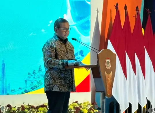 Gubernur Jakarta, Pramono Anung di UKM Gallery Smesco, Jakarta Selatan, Kamis 22 Oktober 2026. (Sumber: Poskota/Syifa Putri)