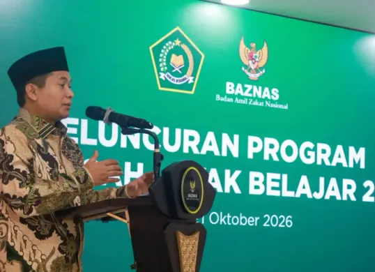 Peluncuran Program Madrasah Layak Belajar 2026 di Gedung Baznas RI, Jakarta, Rabu, 21 Oktober 2026. (Sumber: Baznas)