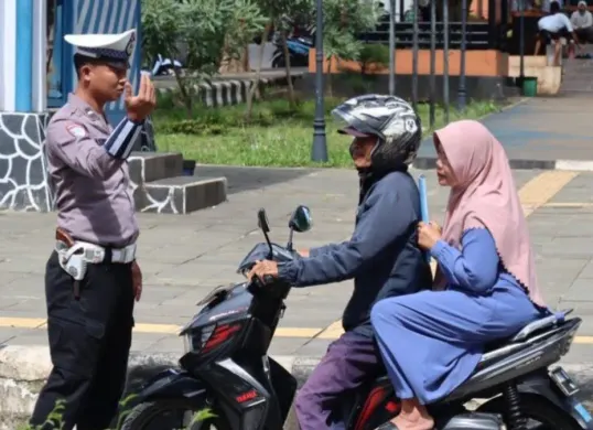 Ilustrasi penegakan aturan berlalu lintas di Kabupaten Pandeglang. (Sumber: Dok. Istimewa)
