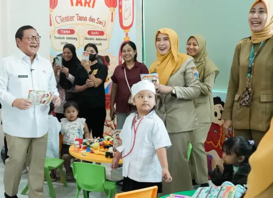 Gubernur DKI Jakarta, Pramono Anung saat meresmikan Puskesmas Taman Sari, Senin 26 Oktober 2026. (Sumber: Pemprov DKI)