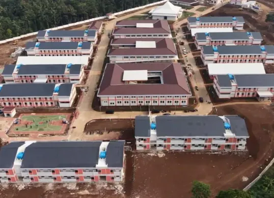 Gedung Sekolah Rakyat di Pandeglang yang baru selesai dibangun. (Sumber: Istimewa)