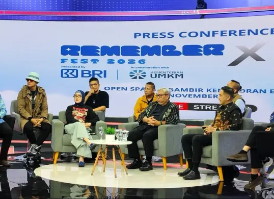 BRI berkolaborasi dengan Kementerian UMKM untuk menggelar festival musik akbar "Remember Fest 2026 x Cube Concert" di Jakarta. (Sumber: Poskota/Angga Pahlevi)