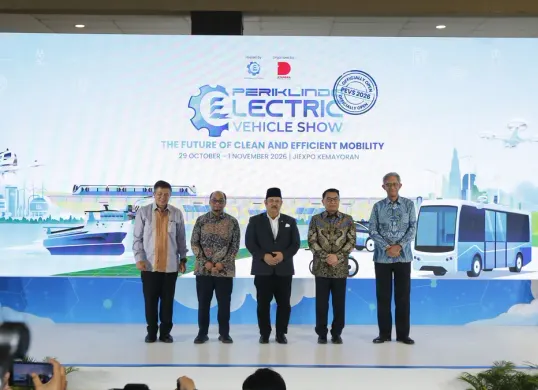 Pameran PEVS 2026 resmi dibuka di Hall B3-C3 JIExpo Kemayoran, Jakarta Pusat, Kamis, 29 Oktober 2026. (Sumber: Dok. Istimewa)
