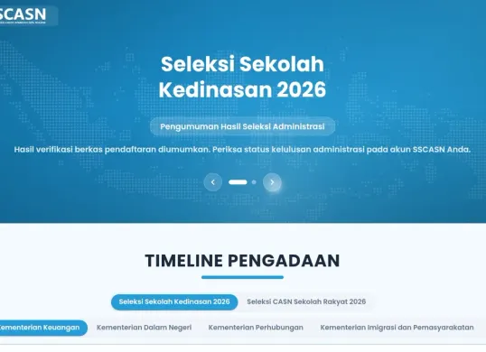 Link sanggah hasil seleksi administrasi Sekolah Kedinasan 2026. (Sumber: SSCASN BKN)