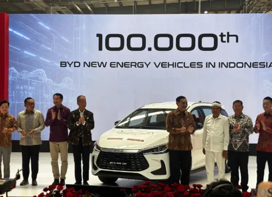 BYD resmi membuka pabrik pertamanya di Indonesia yang berlokasi di Subang, Jawa Barat pada, 3 September 2026. (Sumber: Poskota/Aldi Harlanda Irawan)