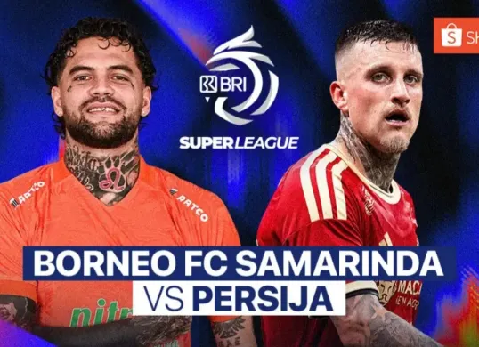 Link live streaming Borneo FC vs Persija Jakarta di pekan pertama Super League 2026 hari ini, Sabtu, 5 September 2026. (Sumber: Vidio)
