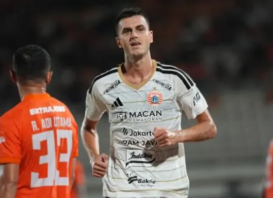 Alexander Jeremejeff menjadi penentu kemenangan Persija Jakarta atas Borneo FC 0-1 pada laga Super League di Stadion Segiri, Samarinda. (Sumber: Persija)