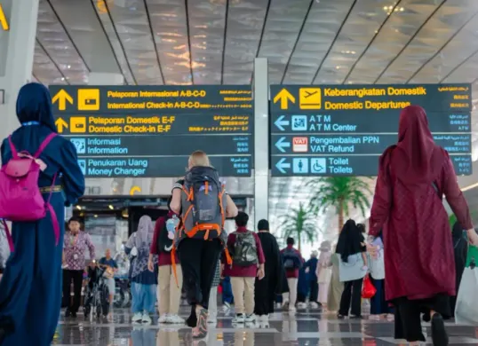 Ilustrasi suasana bandara Soekarno-Hatta, Tangerang, Banten. . (Sumber: Angkasa Pura Indonesia)